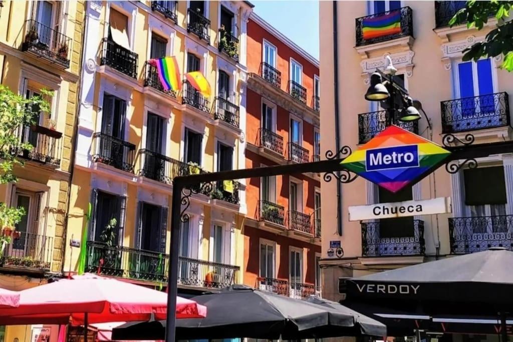 Cozy Apt 1Hab Para 4Pax En La Plaza De Chueca Madrid Buitenkant foto